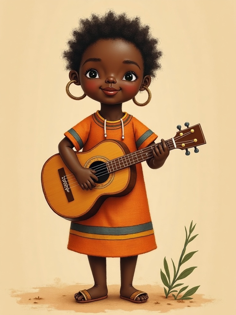 The child with the guitar