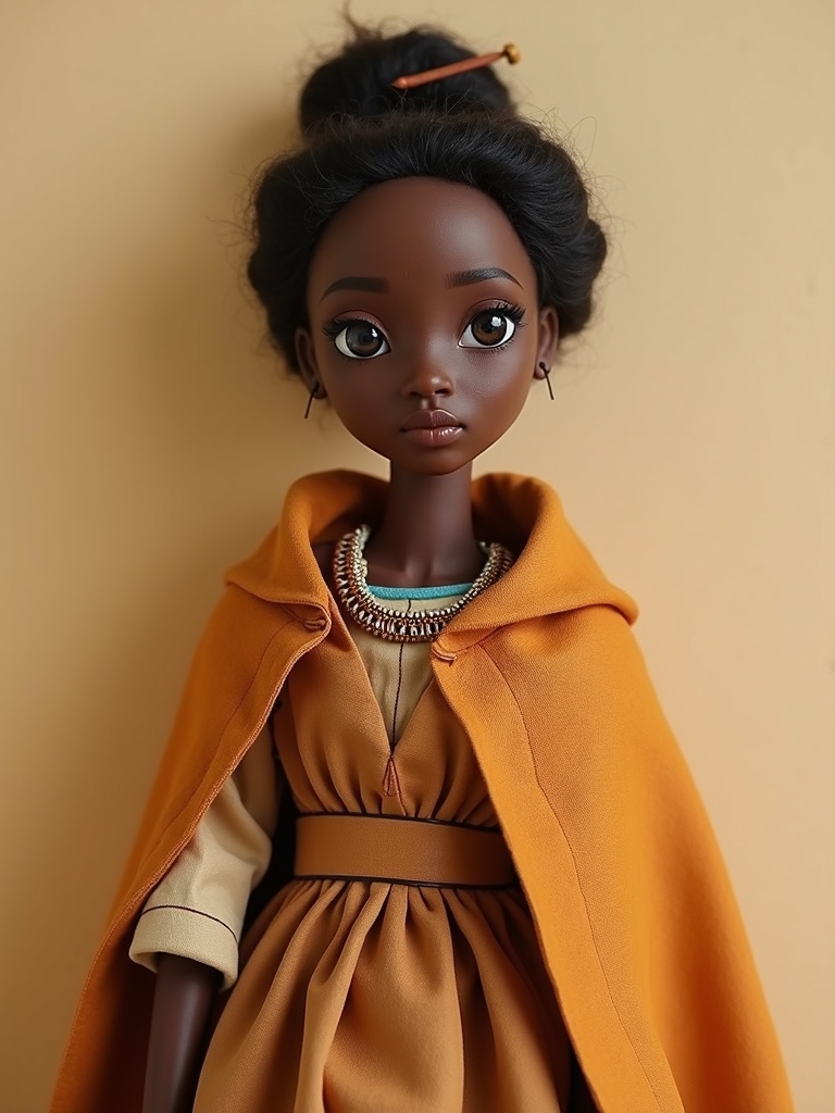 Wambui Waiyaki Otieno — handmade heritage doll, AI concept image