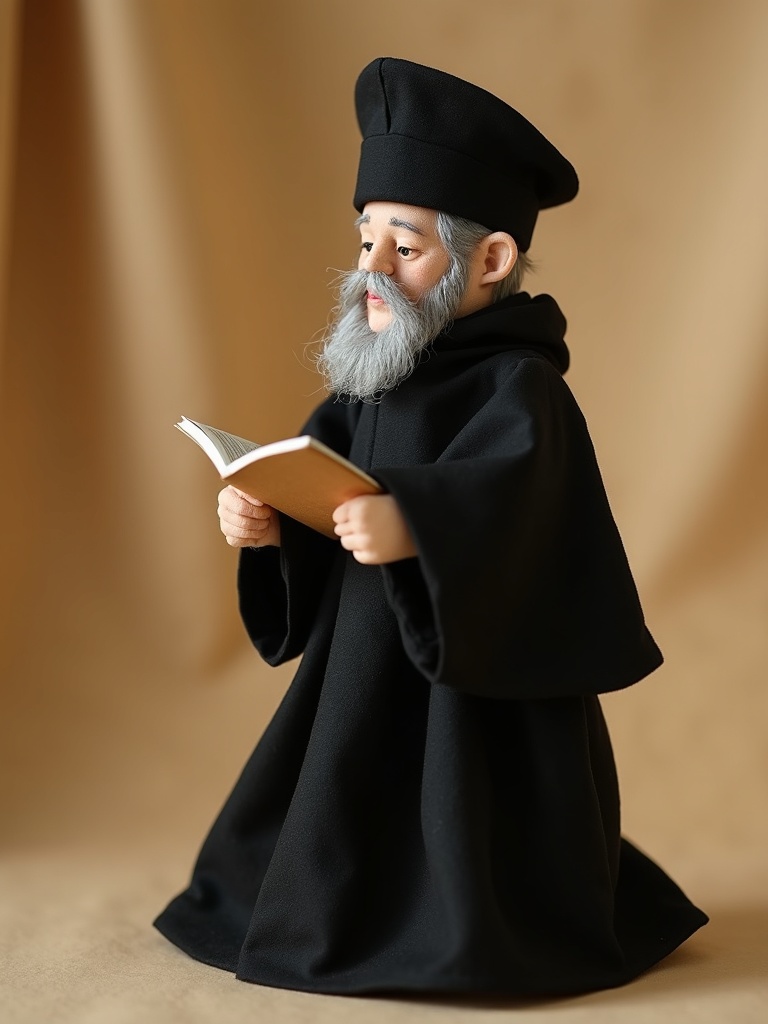 Heinrich Hansjakob — handmade heritage doll, AI concept image